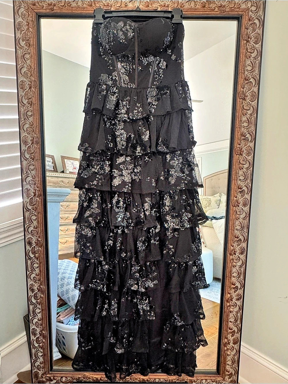 Black  Sequin Maxi Dress